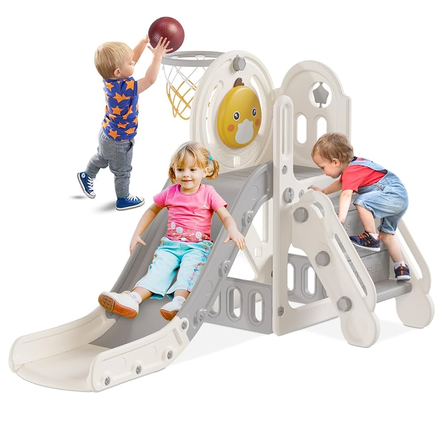 Amazon.com: BIERUM 5 in 1 Toddler Slide, Baby Slide for